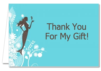 Mermaid - Bridal Shower Thank You Cards