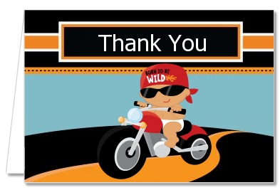 Motorcycle Baby - Baby Shower Thank You Cards