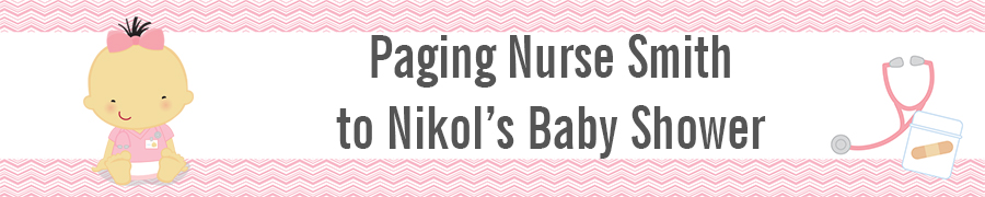  Little Girl Nurse On The Way - Personalized Baby Shower Banners Caucasian