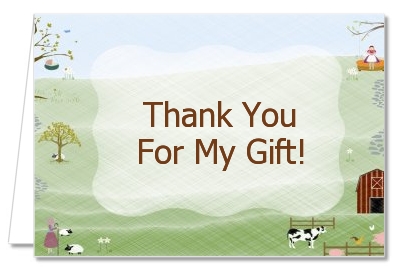  Nursery Rhyme - Baby Shower Thank You Cards 