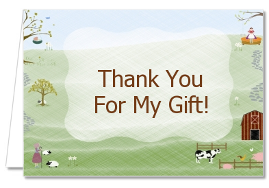 Nursery Rhyme - Baby Shower Thank You Cards 