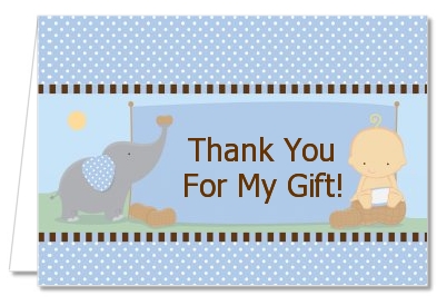 Our Little Peanut Boy - Baby Shower Thank You Cards