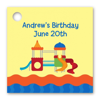 Playground - Personalized Birthday Party Card Stock Favor Tags