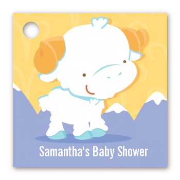 Ram | Aries Horoscope - Personalized Baby Shower Card Stock Favor Tags