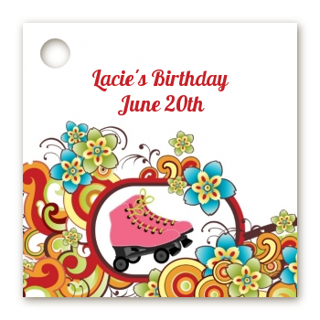 Roller Skating - Personalized Birthday Party Card Stock Favor Tags