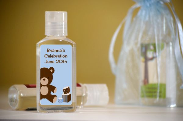  Teddy Bear Neutral - Personalized Birthday Party Lotion Favors Neutral