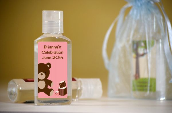  Teddy Bear Neutral - Personalized Birthday Party Lotion Favors Neutral