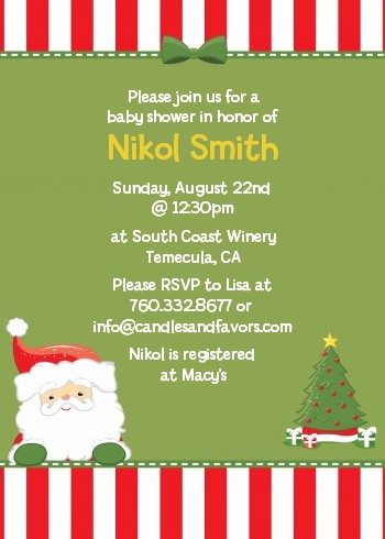 Santa Claus - Christmas Invitations