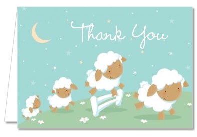 Sheep - Baby Shower Thank You Cards