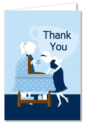 Sip and See It's a Boy - Baby Shower Thank You Cards