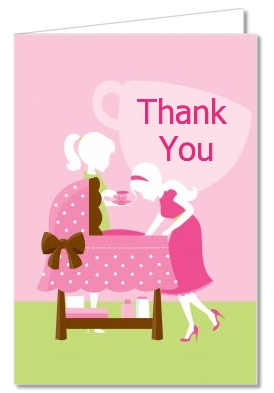 Sip and See It's a Girl - Baby Shower Thank You Cards