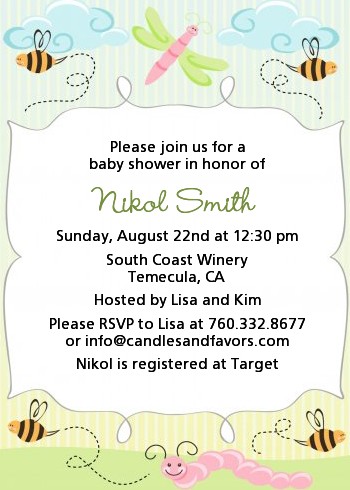 Snug As a Bug - Baby Shower Invitations