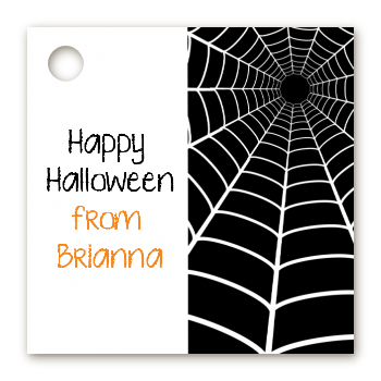 Spider - Personalized Halloween Card Stock Favor Tags