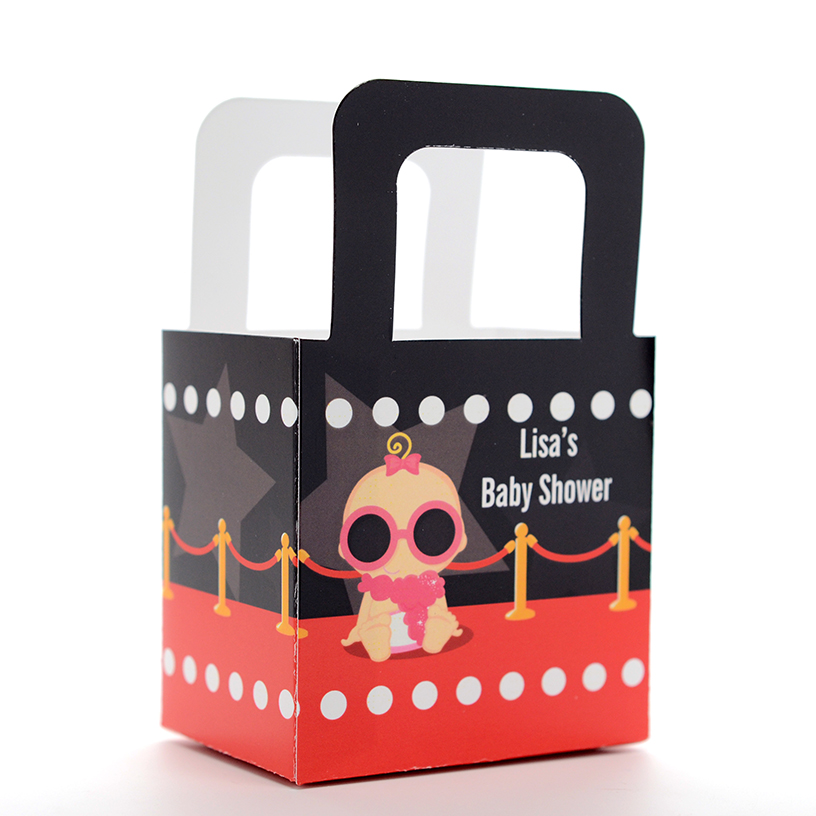  A Star Is Born!® Hollywood - Personalized Baby Shower Favor Boxes 