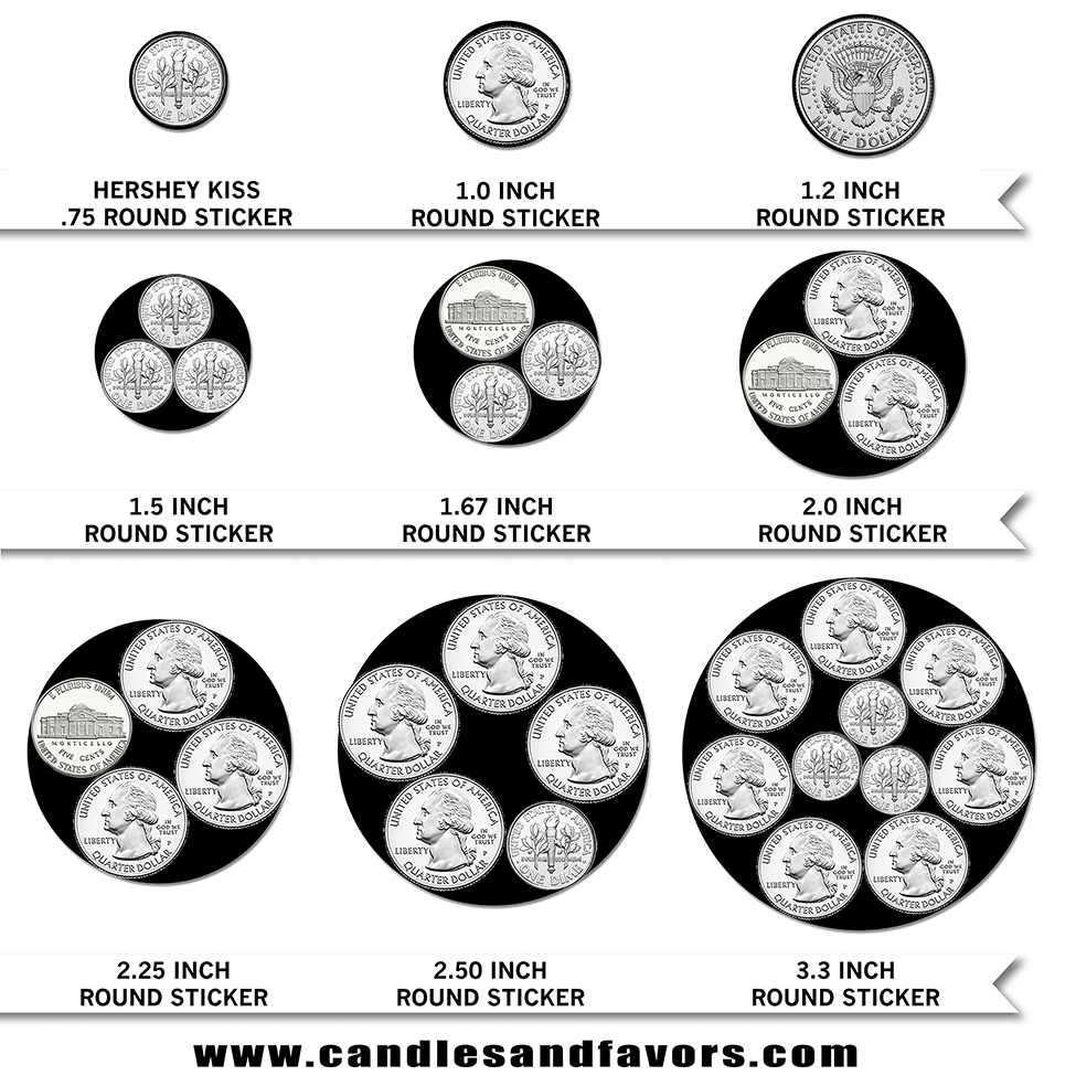  Menorah - Round Personalized Sticker Labels 