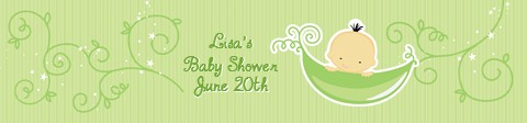  Sweet Pea Asian Boy - Personalized Baby Shower Banners Asian Boy
