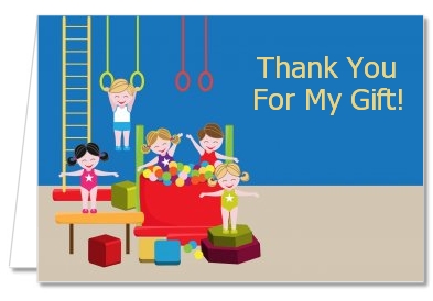 Tumble Gym - Birthday Party Thank You Cards
