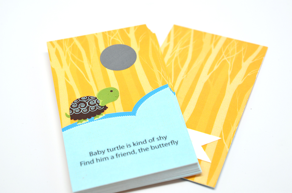  Baby Turtle Blue - Baby Shower Scratch Off Game Tickets 