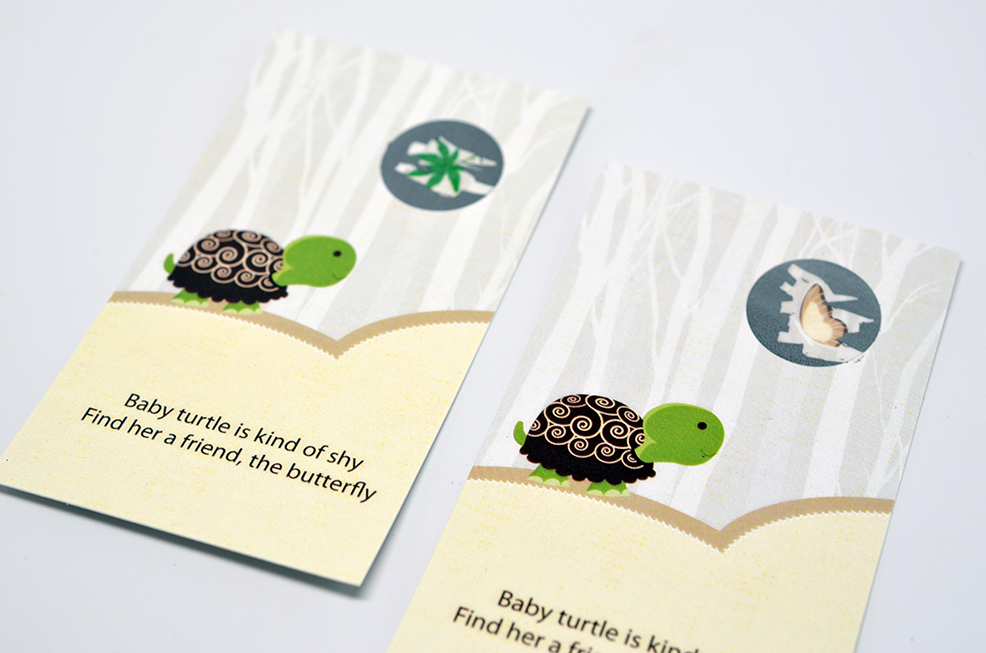  Baby Turtle Neutral - Baby Shower Scratch Off Game Tickets 