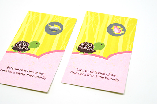 Baby Turtle Pink - Baby Shower Scratch Off Game Tickets 