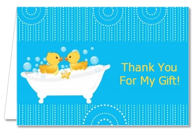 Twin Duck - Baby Shower Thank You Cards