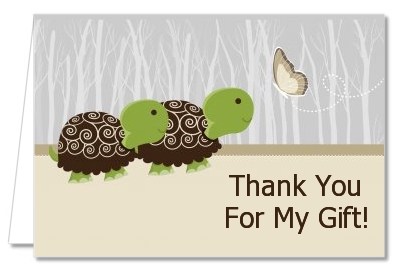 Twin Turtles - Baby Shower Thank You Cards
