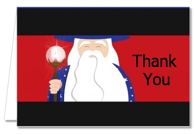 Wizard - Birthday Party Thank You Cards