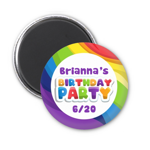 Rainbow Personalized Birthday Party Favors