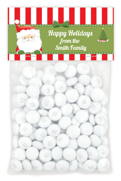 Santa Claus - Custom Christmas Treat Bag Topper