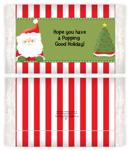 Santa Claus Christmas Popcorn Wrappers Christmas Popcorn Wrappers