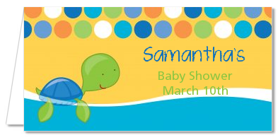 Sea Turtle Boy - Personalized Baby Shower Place Cards