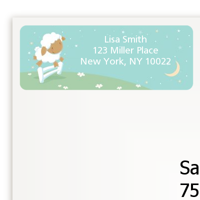 Sheep - Baby Shower Return Address Labels