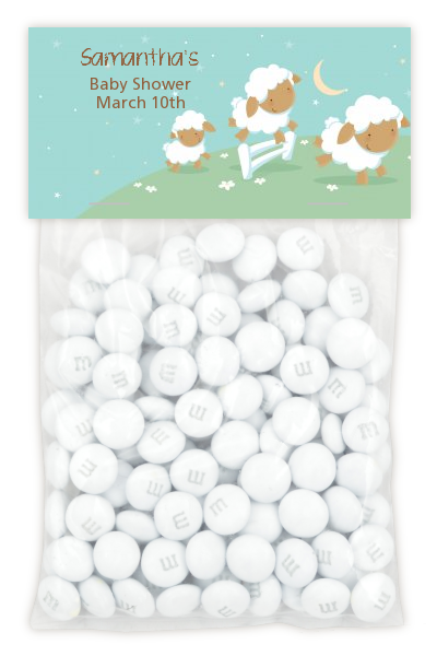 Sheep - Custom Baby Shower Treat Bag Topper