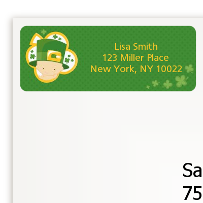 St. Patrick's Baby Shamrock - Baby Shower Return Address Labels