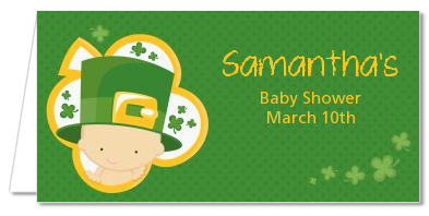 St. Patrick's Baby Shamrock - Personalized Baby Shower Place Cards