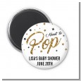 About To Pop Glitter - Personalized Baby Shower Magnet Favors thumbnail
