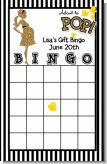 About To Pop Gold Glitter - Baby Shower Gift Bingo Game Card