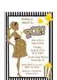About To Pop Gold Glitter - Baby Shower Petite Invitations thumbnail
