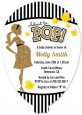 About To Pop Gold Glitter - Baby Shower Shaped Invitations thumbnail