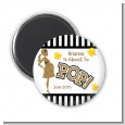 About To Pop Gold Glitter - Personalized Baby Shower Magnet Favors thumbnail