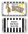 About To Pop Gold Glitter - Personalized Baby Shower Mini Candy Bar Wrappers thumbnail
