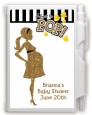 About To Pop Gold Glitter - Baby Shower Personalized Notebook Favor thumbnail