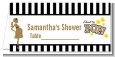 About To Pop Gold Glitter - Personalized Baby Shower Place Cards thumbnail