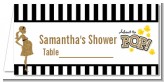 About To Pop Gold Glitter - Personalized Baby Shower Place Cards