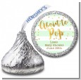 About To Pop Gold - Hershey Kiss Baby Shower Sticker Labels thumbnail