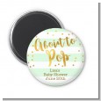 About To Pop Gold - Personalized Baby Shower Magnet Favors thumbnail