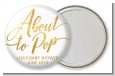About To Pop Metallic - Personalized Baby Shower Pocket Mirror Favors thumbnail