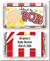About To Pop - Personalized Baby Shower Mini Candy Bar Wrappers