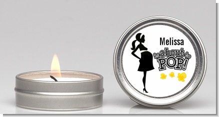 About to Pop Mommy Black - Baby Shower Candle Favors