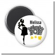 About to Pop Mommy Black - Personalized Baby Shower Magnet Favors thumbnail